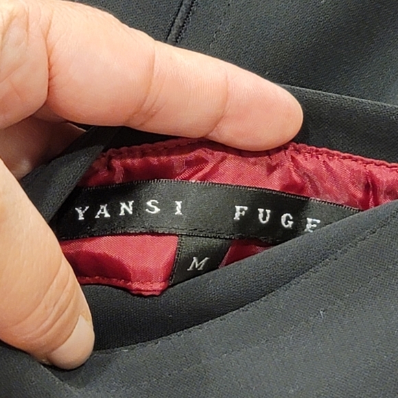Yansi Fugel Red Black Reversible Jacket - sz M - Picture 8 of 11